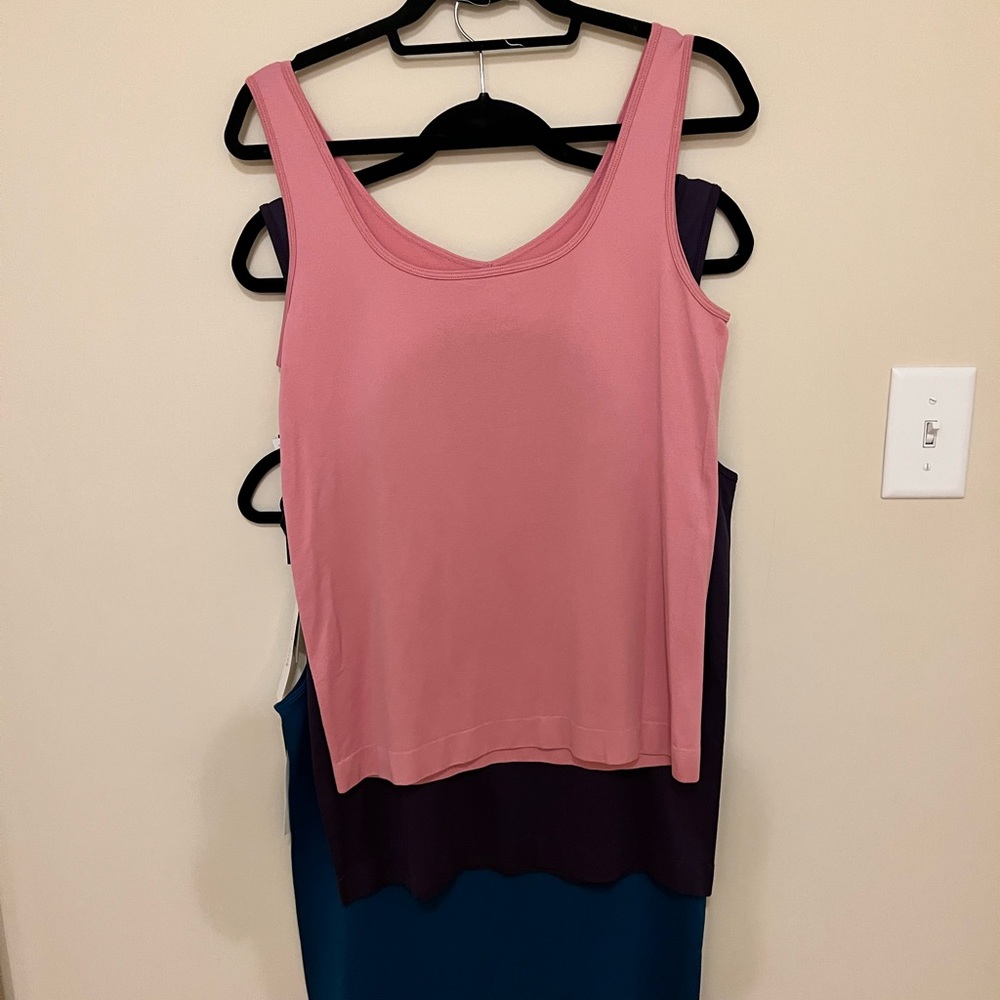 Three Tank tops sold separate.  (Cashmere Rose, Gothic grape and blue)